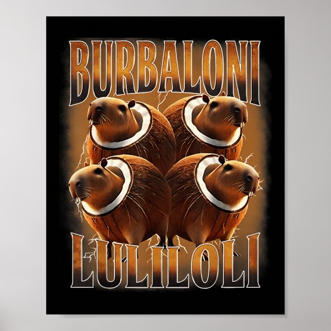 Poster Burbaloni Luliloli Rot cerebral italiano Capybara  (Frente)