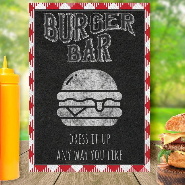 Poster Burger Bar I Do CHURRASCO Sinal (Criador carregado)