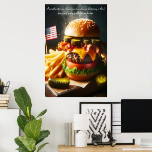 Poster Burger Bliss All-American 24x36