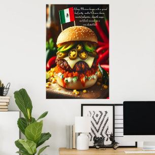 Poster Burger de onda de calor Oaxaca 24x36