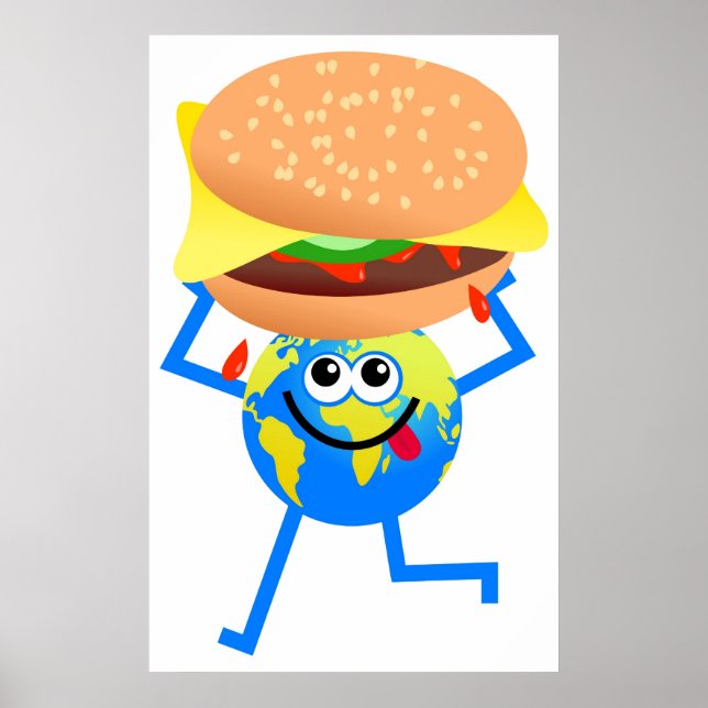 Poster Burger Globe (Frente)
