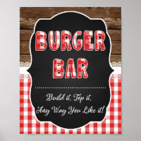 Burger - Sinal de Bar - Red Baby Q