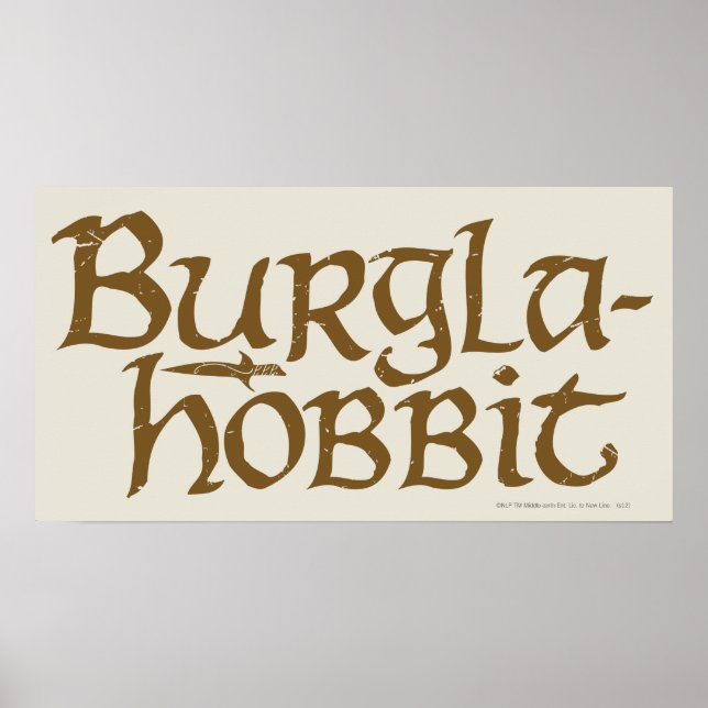 Poster Burgla Hobbit (Frente)