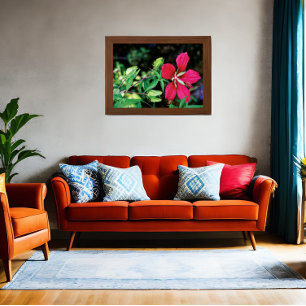 Pôster Burgundy Elegance: A Música do Amor da Natureza