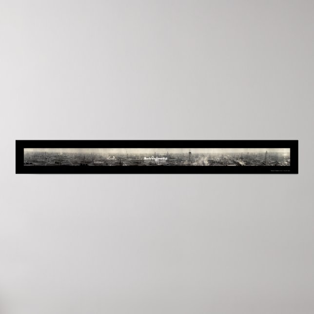 Poster Burk Waggoner - Piscina Oil Foto 1919 (Frente)