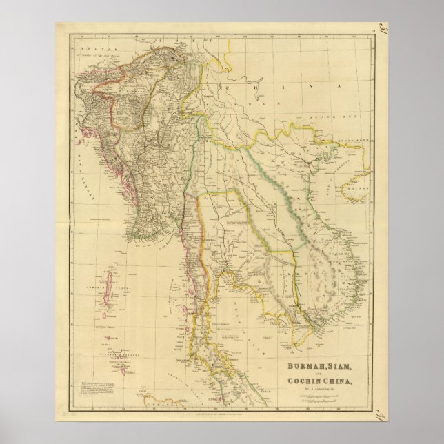 Poster Burmah, Siam, Cochin China (Frente)