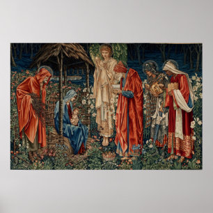 Poster Burne-Jones - Adoração De Magi