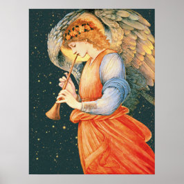 Poster Burne-Jones Angel tocando flageolet CC1135 Maior