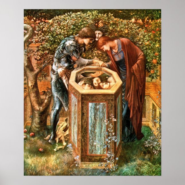 Poster Burne-Jones - Baleful Head 1885 (Frente)