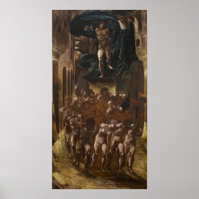 Poster Burne-Jones - Carro do Amor ou do Amor (Frente)