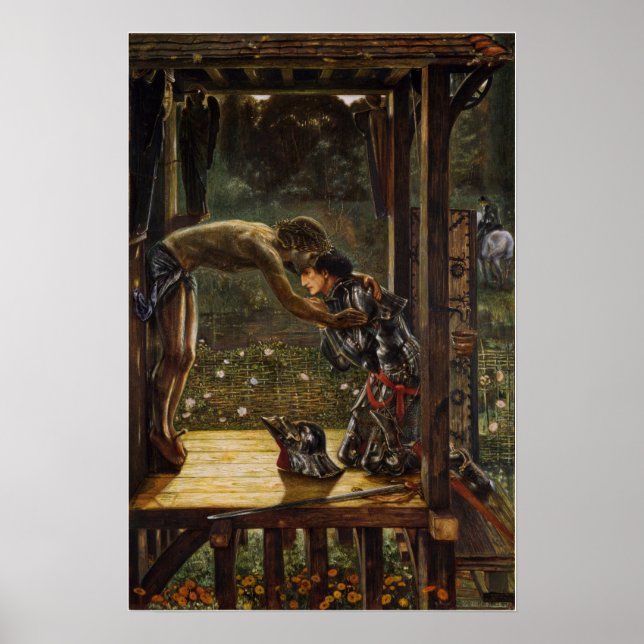 Poster Burne-Jones - Cavaleiro Mercioso (Frente)
