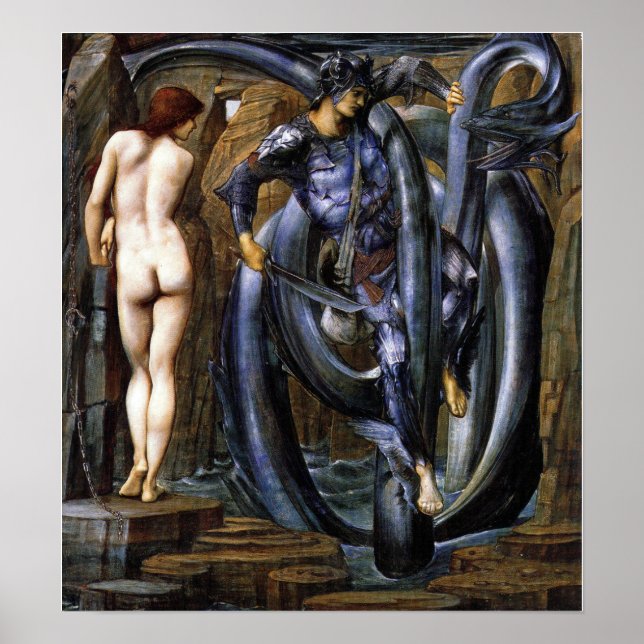 Poster Burne-Jones - Doom Fulfill 1885 (Frente)