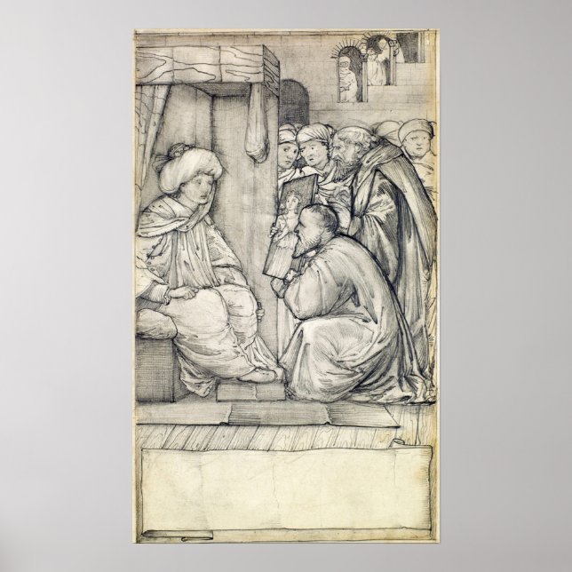 Poster Burne-Jones - O Homem das Leis de Chaucer (Frente)