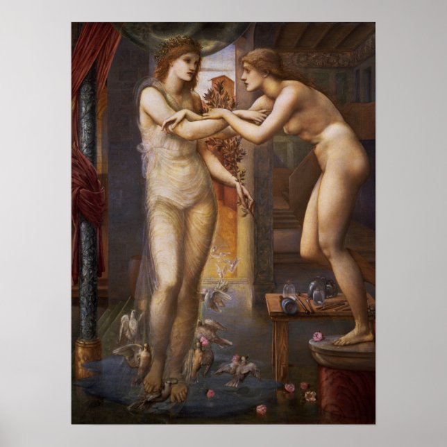 Poster Burne-Jones - Pygmalion E Godhead (Frente)