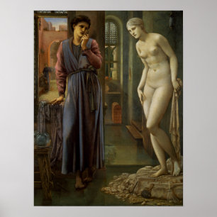 Poster Burne-Jones - Pygmalion, Hand Refrains