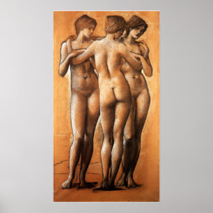 Poster Burne-Jones - Três Graus 1885