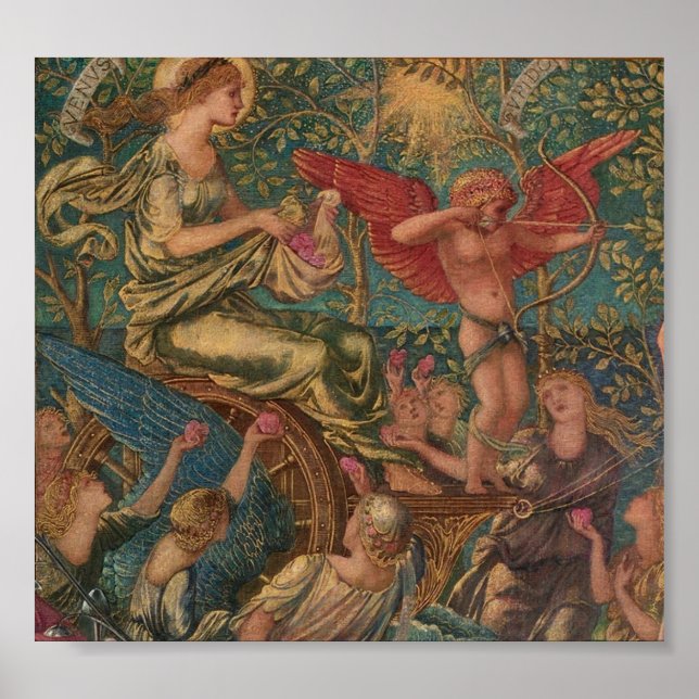 Poster Burne-Jones, Triunfo do Amor (Frente)