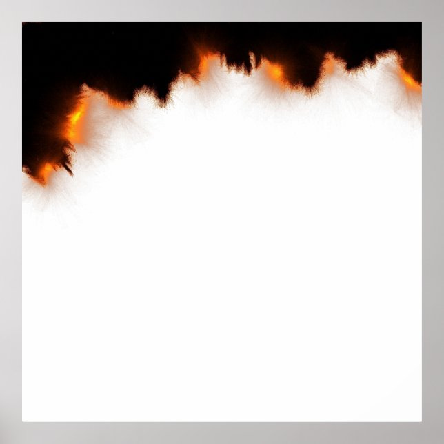 Poster Burning Paper Background Template Area (Frente)