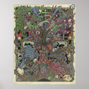 Pôster Burp da colagem da alma (o Realzation do sono)