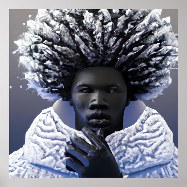 Poster Burr Man Black King Melanin Bruh Brother (Frente)