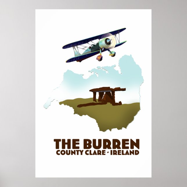 Poster Burren County Clare Irlanda (Frente)