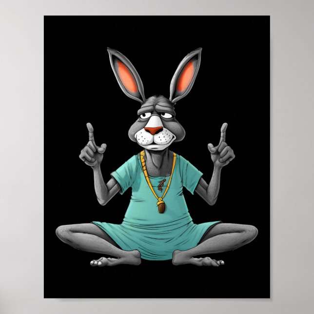 Poster Burro de Ioga  (Frente)
