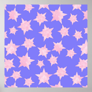 Poster Burst Cósmico Rosa