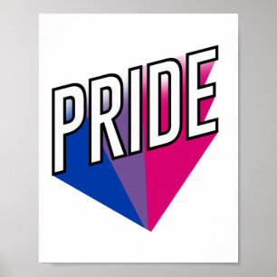 Poster Burst do Orgulho Bissexual