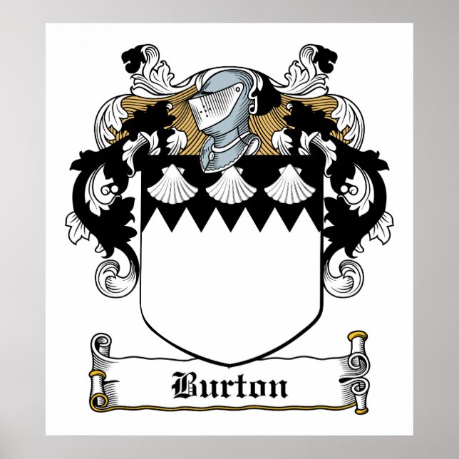 Poster Burton Family Crest (Frente)