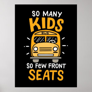 Poster Bus Driver So Many Kids