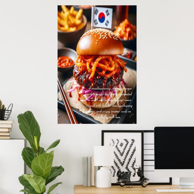 Poster Busan Bites: Bulgária Bliss 24x36 (Escritório em casa)