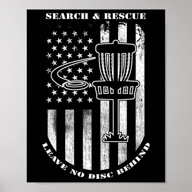Poster Busca e Resgate de Disco de Golfe Não Deixe Nenhum (Frente)