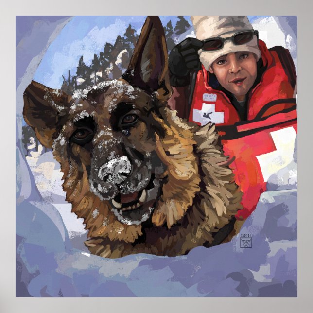 Pôster Busca e salvamento (Frente)