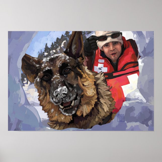 Pôster Busca e salvamento (Frente)