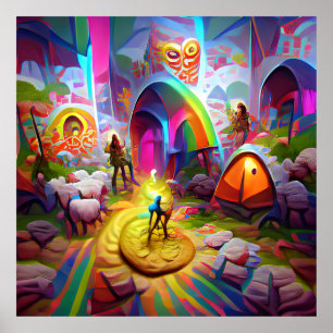 Poster Busca pelo Decor de Arte Leve