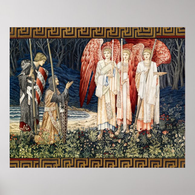 Poster Busca pelo Santo Graal, Visão dos Anjos para Perce (Frente)