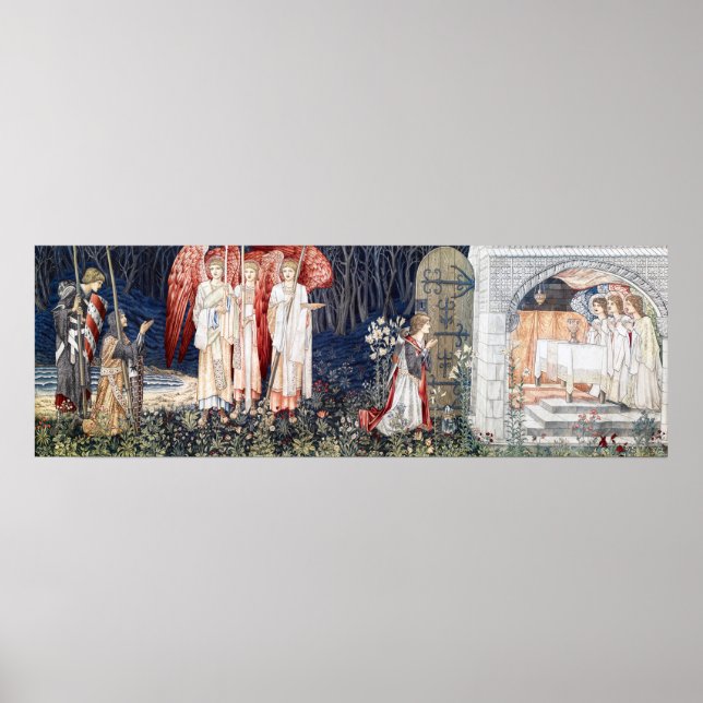 Poster Busca pelo Santo Graal, William Morris (Frente)