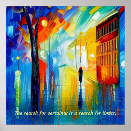 Poster Busca Por Certeza É Busca De Limites