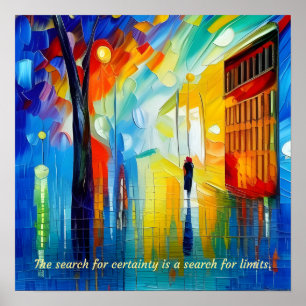 Poster Busca Por Certeza É Busca De Limites
