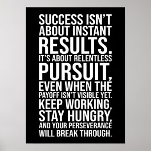 Poster Busca sem rumo - Sucesso motivacional