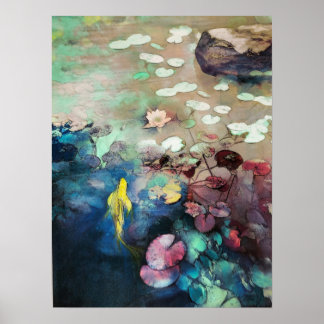 Poster Buscando luz, arte na parede de Koi, poster, Koi a