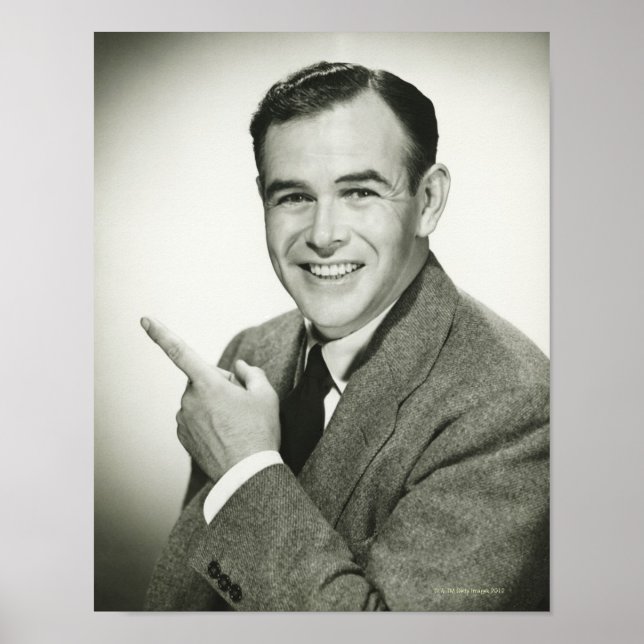 Pôster Businessman Pointing (Frente)