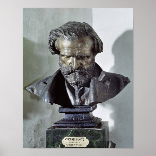 Poster Bust of Giuseppe Verdi (Frente)