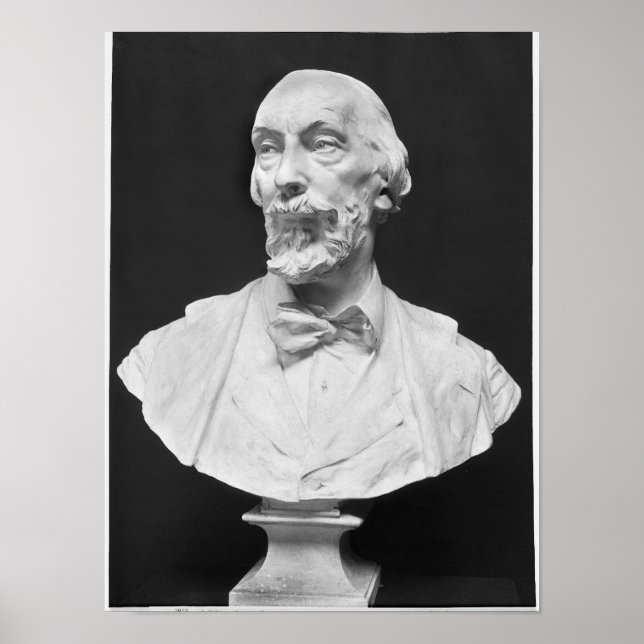 Poster Busto de Auguste Vacquerie (Frente)