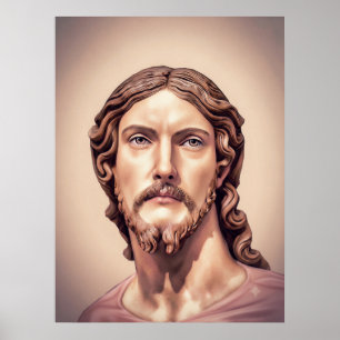 Poster BUSTO DE CRISTO O SALVADOR por MICHELANGELO 2026__