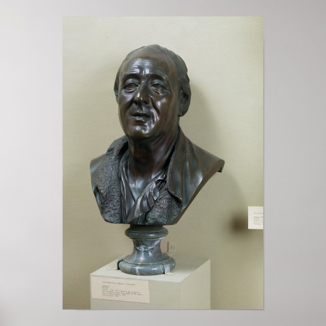 Poster Busto de Denis Diderot 1777 (Frente)