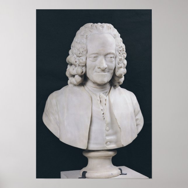 Poster Busto de Francois Marie Arouet de Voltaire 1778 (Frente)