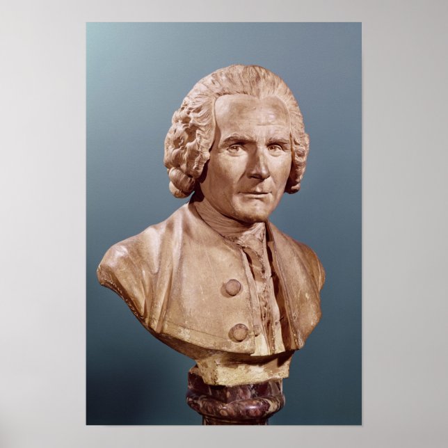 Poster Busto de Jean-Jacques Rousseau (Frente)