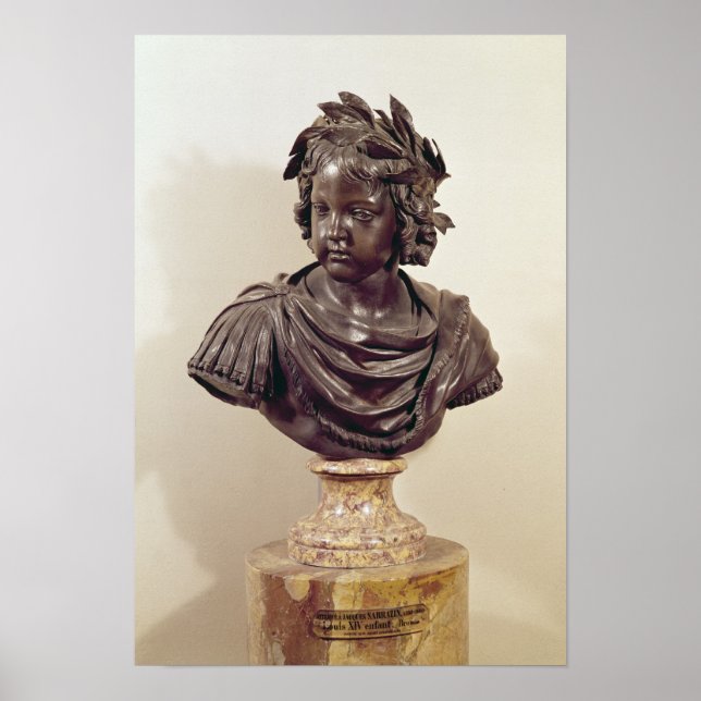 Pôster Busto de Luís XIV quando criança (Frente)
