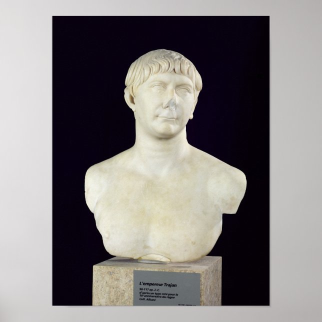 Pôster Busto de Trajan c.108 (Frente)